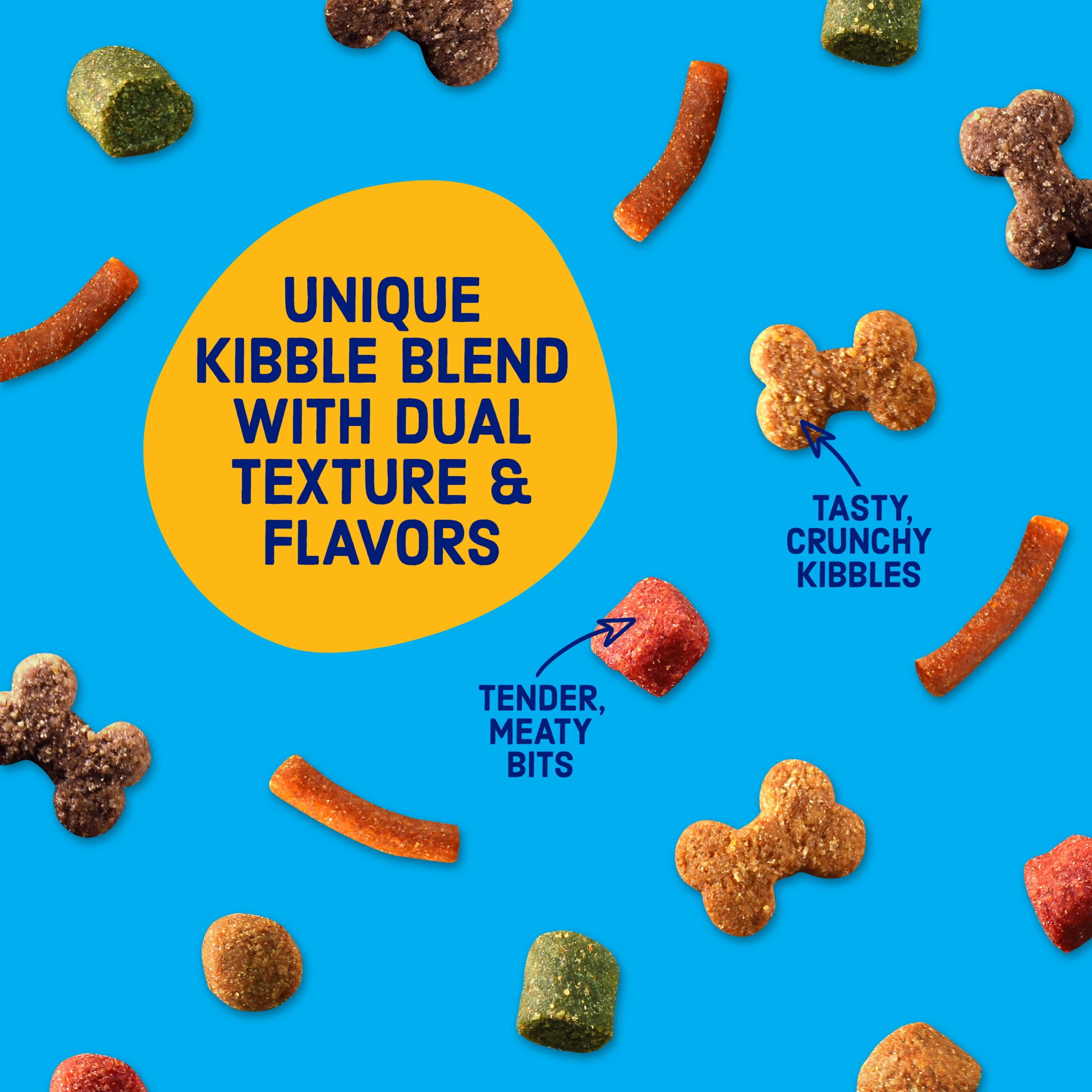 Kibbles 'n Bits Dry Dog Food, Original Savory Beef & Chicken Flavors, 45 lb. Bag