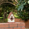thumbnail image 5 of Glitzhome 8.94 in. Distressed Wooden Birdhouse Wall Hanging, 5 of 6