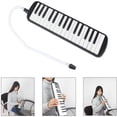 thumbnail image 3 of HLONK Instrument de Musique Piano 32 Touches avec Sac de Transport Rouge, 3 of 6