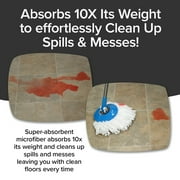 Hurricane Spin Mop Replacement Mop Heads for As Seen On TV Mop & Bucket Cleaning System by BulbHead, Spin Away Germy, Dirty Water - Super-Absorbent Microfiber Mop Head Holds 10X Weight