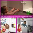 thumbnail image 4 of 5 pcs Child Safety Strap Locks, Adhesive Baby-Proof Cabinet Latches Childproof Drawer Latche Adjustable Security Closet Locks Strap Latche for Drawers Fridge Dishwasher, 4 of 5