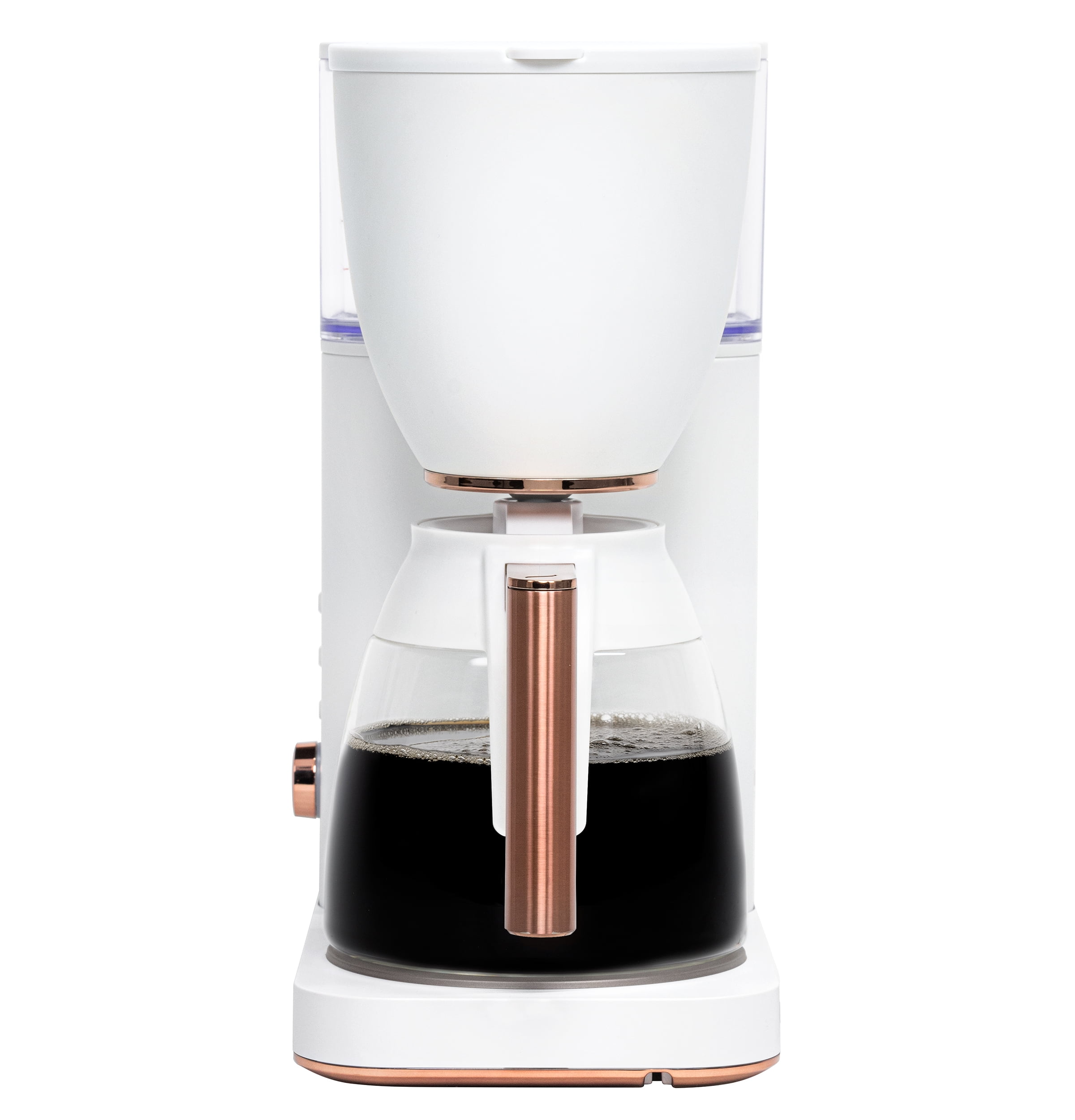 Cafe Specialty Drip Coffee Maker , 10-Cup Glass Carafe , WiFi Enabled Voice-to-Brew Technology , Smart Home Kitchen Essentials , SCA Certified, Barista-Quality Brew , Matte White