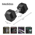 thumbnail image 3 of Juego de Mancuernas Hexagonales de 10/15/20/25 lb, 2 Pesas de Hierro Fundido con Recubrimiento de Neopreno, Agarre Antideslizante, Entrenamiento en Casa o Gimnasio, Uso Profesional (20, Libras), 3 of 8