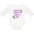 thumbnail image 3 of Inktastic Handpicked Flower Girl For Wedding Girls Long Sleeve Baby Bodysuit, 3 of 5