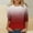 Red, variant on Fall Saving 2025 QUINDOS 3/4 Sleeve Women Shirts Ladies Tops Gradient Casual Red Classic Fit Crew Neck Tops