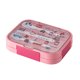 thumbnail image 2 of CaiYueKe Microwave Safe Bento Box with Compartments Reusable Lunch Container Leakproof Meal Prep Box for Adults Office Eco Friendly Plastic Food Storage with Utensils Easy Clean Dishwasher Safe, 2 of 8