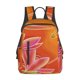 thumbnail image 1 of Balery Orange Flower Psychedelic Mochila Ligera para Hombres y Mujeres – Resistente y Impermeable, Ideal para la Escuela, el Trabajo, los Viajes y el Uso Diario, 1 of 7