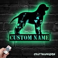 thumbnail image 4 of Craftnamesign Custom FLoral Irish Water Spaniel Metal Art, Custom Dog Lover Name, 4 of 5