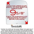 thumbnail image 3 of exactafit 8731R Passenger Side Mirror Glass Replacement Fits Chevy GMC Silverado Sierra Yukon XL Suburban Right Hand 3m Adhesives, 3 of 5