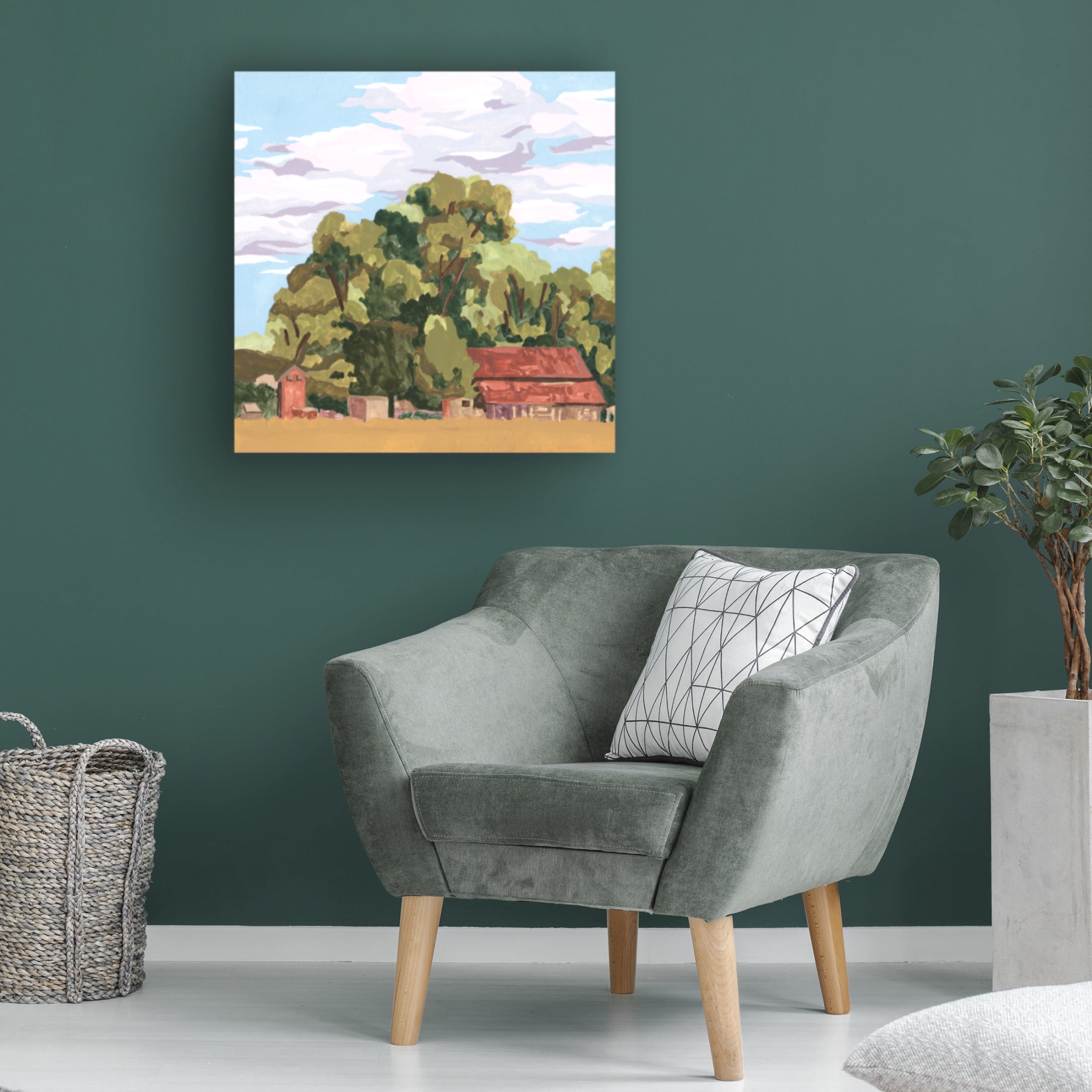 Trademark Fine Art Melissa Wang  House in Village II Canvas Wall Art