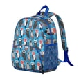 thumbnail image 2 of Owl Student Backpack – Cute Snowy Owl Big Eyes Cartoon Print With Night Pattern Design For Student, 2 of 6