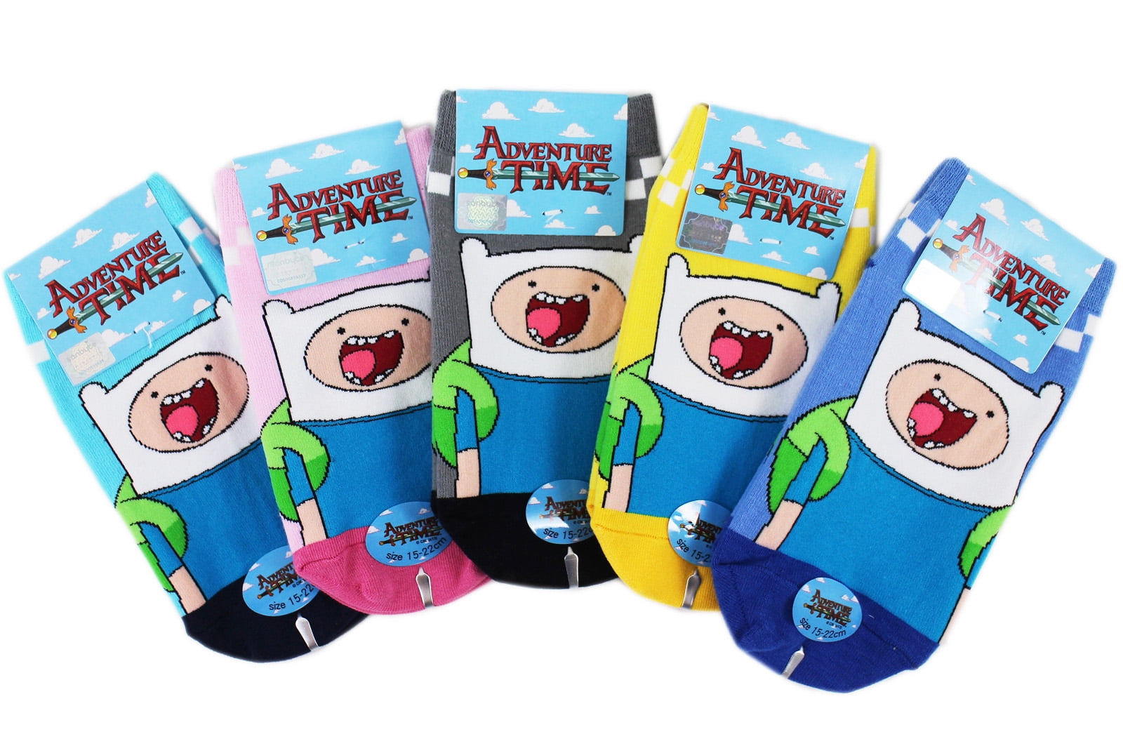 Adventure Time Socks - Adventure Time Face Kids Sock Set ( 3 Pairs ...