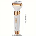 thumbnail image 4 of MesaSe Rasoir Rechargeable USB 4-en-1 pour Femmes Kit d'Épilation Portable Sûr pour Visage Jambes et Plus, 4 of 7