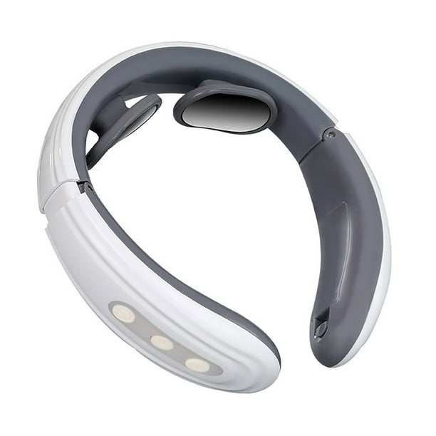 Fiudx Masajeador de Cuello, Protector Cervical Vibratorio Portátil, Función de Calentamiento Ajustable, Diseño Ergonómico para Alivio Muscular, Uso En Casa, Oficina y Viajes, Solución para Aliviar El