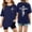 b-214Navy1090, variant on MEZZALL T-Shirts Graphic Print Girls Short Sleeve Tee Casual Comfortable Daily Wear Tee For Teenage Youth Versatile O-Neck Tops