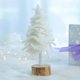 thumbnail image 4 of Bearachild Adorno para árbol de Navidad, adorno de de tamaño pequeño para el hogar, decoración de tela de fieltro, decoraciones para festivales, Kits de decoración para fiestas Blanco Bearachild HA070750-02, 4 of 6