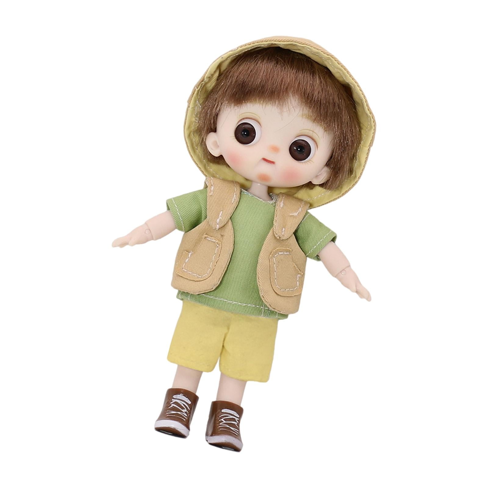 , Boy Dress up 5.5 inch Role Play Doll Outfits, Flexible Movement Ball