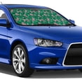 thumbnail image 4 of Haiem Tropical Leopard Car Windshield Sun Shade - Blocks UV Rays Sun Visor Protector, Sunshade to Keep Your Vehicle Cool, Universal Fit SUV Van Sedan-Small, 4 of 7