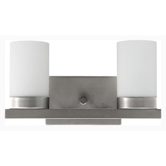 Whitfield Lighting - Harvey - Two Light Bath Vanity Satin Steel Finish with