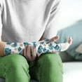 thumbnail image 2 of Jiueut Blue Flower Arm Cast Covers Wrist Cast Cover for Shower Arm Shower Sleeve Size M Decorative Cast Covers Teens Long Full Arm Cast Protector Gifts for Kids Girls, 2 of 7