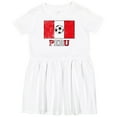 thumbnail image 3 of Inktastic Peruvian Soccer Girls Toddler Dress, 3 of 5