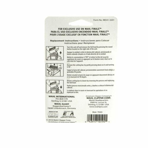 Wahl Finale Replacement Foil & Cutter #7043