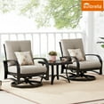 thumbnail image 6 of Ulax Furniture Patio All-Weather Aluminum Swivel Club Chair with Sunbrella Cushion Covers, 6 of 8