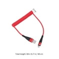 thumbnail image 2 of unbranded Línea De Datos Telescópica Roja Para Carga De Teléfono Portátil Y Uso En Viaje, 2 of 7