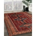 thumbnail image 3 of Ahgly Company Machine Washable Indoor Square Traditional Tomato Red Area Rugs, 8' Square, 3 of 7