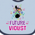 thumbnail image 4 of Inktastic Viola Future Violist Music Girls Baby Bib, 4 of 4