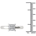 thumbnail image 4 of 1 Carat T.W. Diamond Princess-Cut Solitaire 14kt White Gold Engagement Ring, 4 of 5