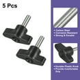thumbnail image 3 of Uxcell 5Pack Metric Carbon Steel Clamping Screw Knob T Shaped Thumb Screws M6 x 20mm, 3 of 5