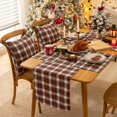 thumbnail image 3 of Christmas Plaid Placemats Set of 4, Red White Buffalo Checkered Tartan Winter Thanksgiving Xmas Table Mats for Dining Room Kitchen Table Decor, 3 of 7