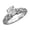 Platinum, variant on 1 Carat t.w. 14K White Gold Vintage Style Channel Set Filigree Round LAB GROWN Diamond Engagement Ring with a 0.5 Carat D-E Color VS1-VS2 Clarity Center Stone