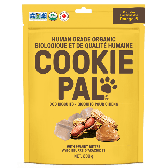 COOKIE PAL Peanut Butter Biscuits Human Grade and Organic Dog Treats 300g