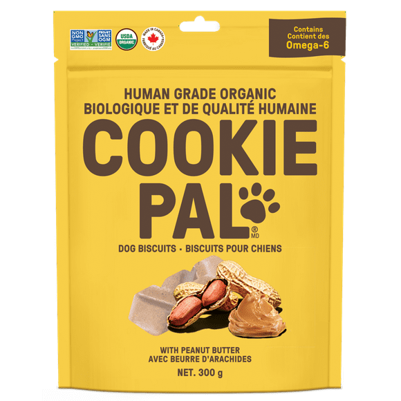 COOKIE PAL Peanut Butter Biscuits Human Grade and Organic Dog Treats 300g