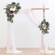 thumbnail image 3 of Letrero de boda con flores (paquete de 2) para recepción de fiesta de boda temática, letrero de bienvenida, decoración floral artificial, 3 of 5