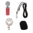 thumbnail image 1 of Microphone à Condensateur Pratique à Capteur Cardioïde pour Studios de Diffusion Rouge, 1 of 8
