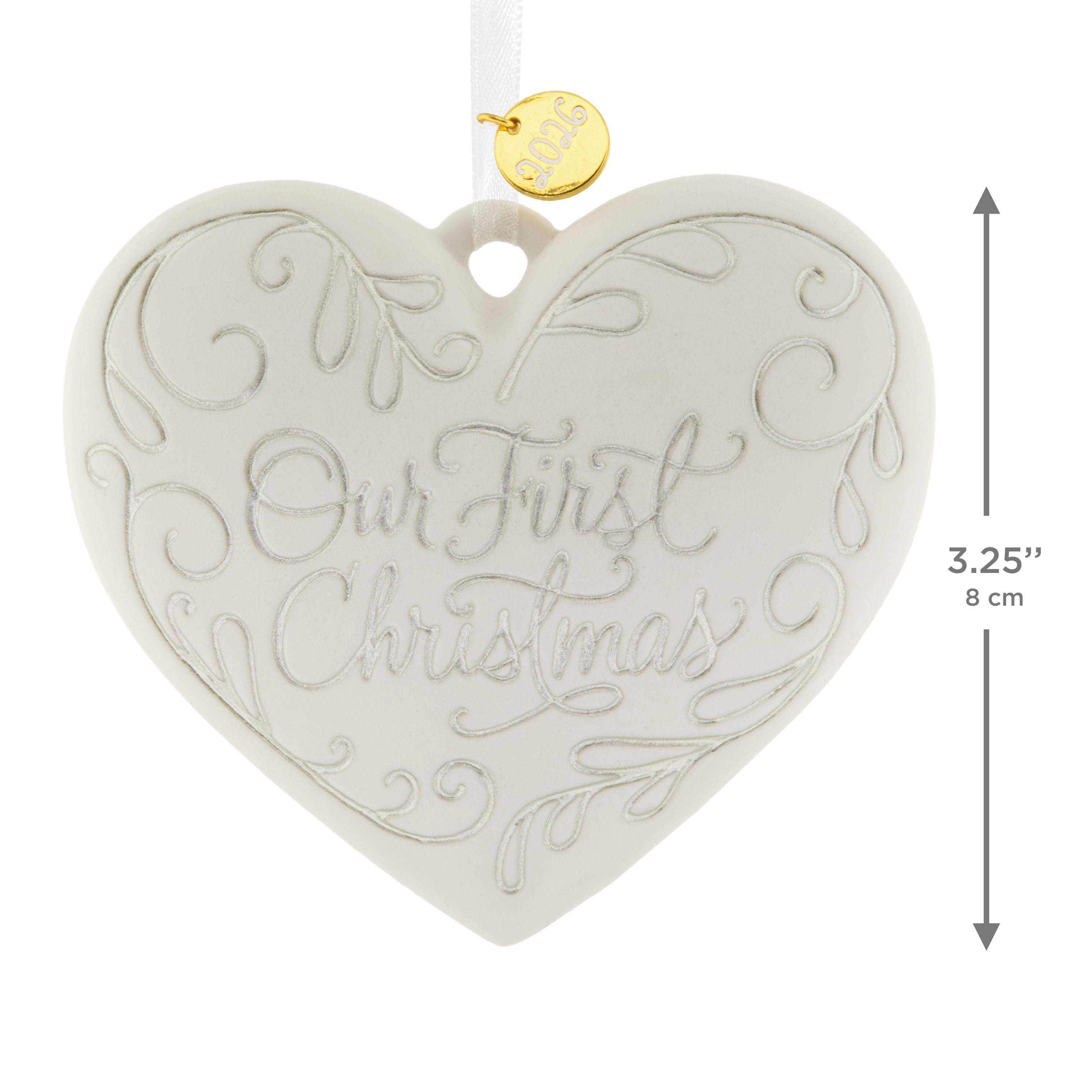 Hallmark Christmas Ornament (First Christmas Heart 2026, Metal), 1 Count