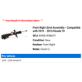 thumbnail image 2 of Front Right Strut Assembly - Compatible with 2015 - 2016 Honda Fit, 2 of 2
