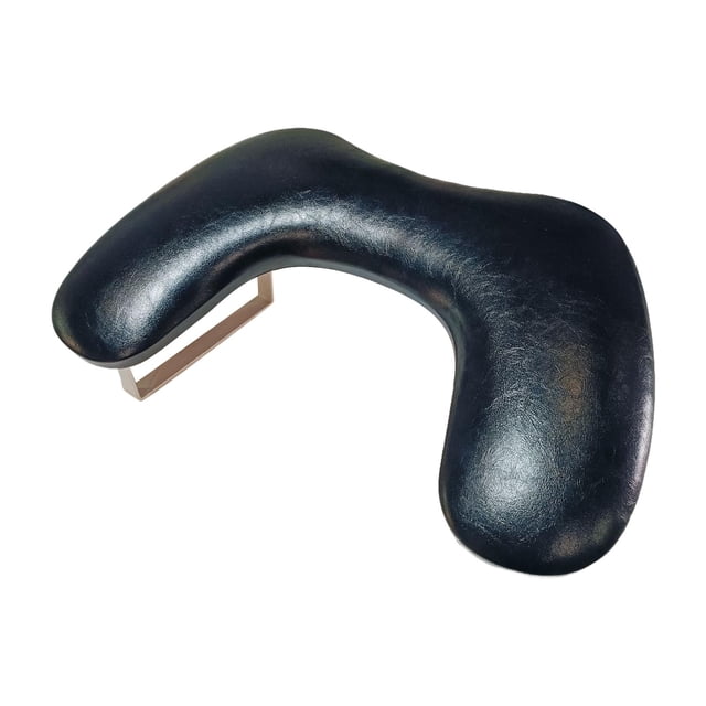 Almohada de manicura, almohada para uñas, soporte para uñas portátil, suave, cojín impermeable para uñas. Negro con pierna blanca