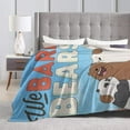 thumbnail image 4 of We and Bare and Bears Blanket Flannel Fleece Throw Blanket Warm Blanket for Couch Decorative Gift Home Decor 40x50", Black, 4 of 6