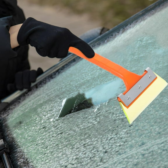 WHAMVOX Long Handle Ice Scraper for Car Windshield Car Window Ice Scraper Snow Removal Tool Winter Accessories Snow Scraper for Car Windshield
