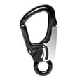 thumbnail image 1 of 35KN Heavy Duty Caribeaners Clips de mosquetón de autobloqueo para escalada en roca con bloqueo automático Negro Zulema Clip de escalada Caribeaner, 1 of 8
