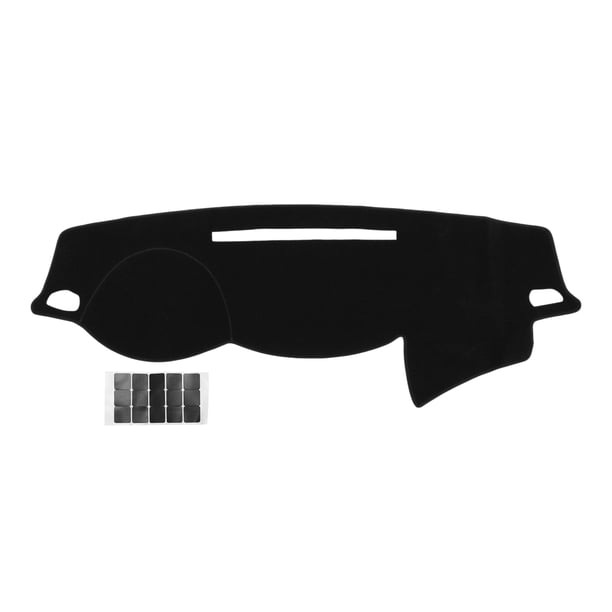 Cubierta de tablero Unique Bargains para Mitsubishi Triton L200 2015-2020, alfombrilla de tablero con pegatina, cubierta de consola central de poliéster, alfombra negra