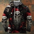 thumbnail image 4 of Sudadera con capucha para hombre con estampado 3D de árbol de Navidad y Papá Noel de finales de 2023, sudadera con capucha extragrande para ocio festivo, 4 of 5
