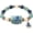 #03, variant on Ocean Guardians Keepsake Bracelet Collection, Women Beaded Stretch Bracelet with Ocean Animal Charms, Ocean Blue Beads Jewelry Gift for Women Ocean Lovers, Coastal Beach Accessory (#04)