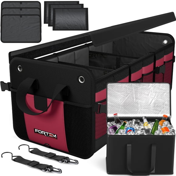 Organizador de Cajuela FORTEM con Nevera 110L Oxford 1680D