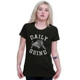 thumbnail image 3 of Daily Grind Gym Workout Exercise Womens Fitted Plus Size Graphic Tee Brisco Brands 2X, 3 of 5
