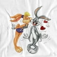 thumbnail image 3 of Looney Tunes Bugs And Lola Kiss Valentine'S Day Kids T Shirt (4) for Youth Toddler Boys and Girls, White, 3 of 5
